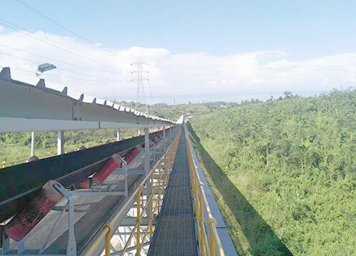 Pásový dopravník na obilie